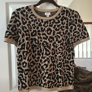 J Crew XS cheetah print sweater
